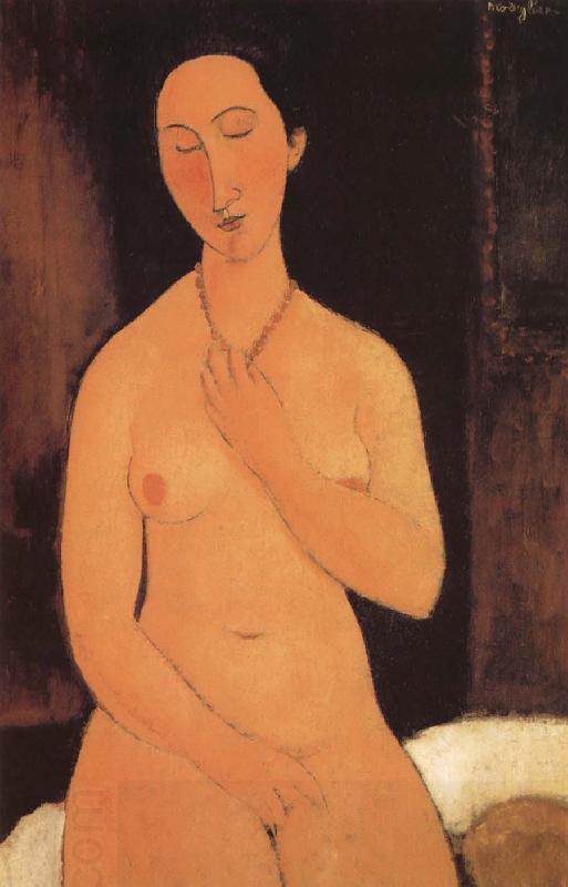 Amedeo Modigliani Seated unde with necklace oil painting picture